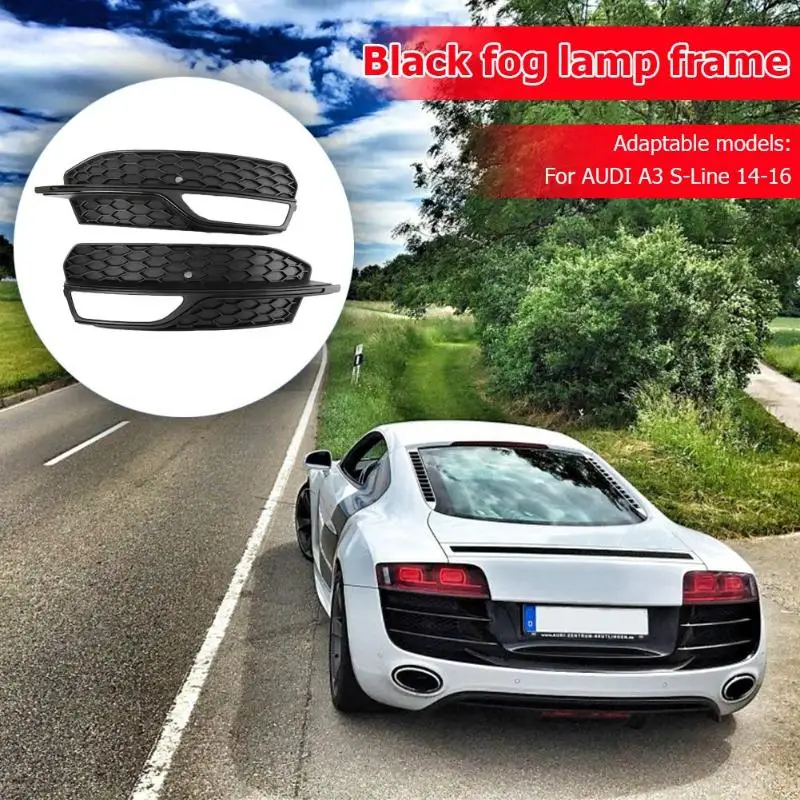 1 пара передних противотуманных фар решетки для Audi A3 S-Line 14-16 S3 13-17