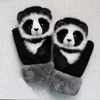 Funny Cute Cat Cartoon Winter Warm Children's Gloves Plus Velvet Thickened Girls Adults Gloves Christmas Gifts Kids Knit Mittens ► Photo 3/6