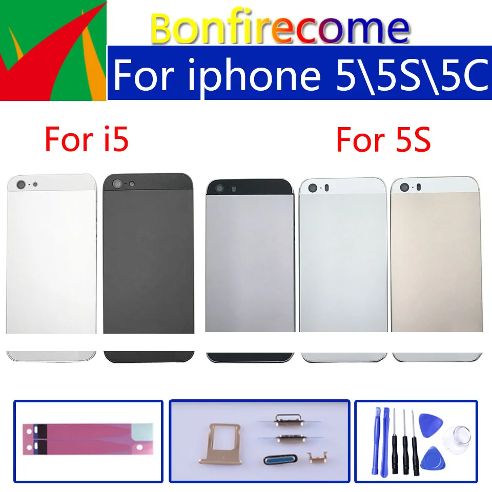 Для iphon 5 5S SE Крышка батарейного отсека задняя крышка корпуса Корпус Корпуса