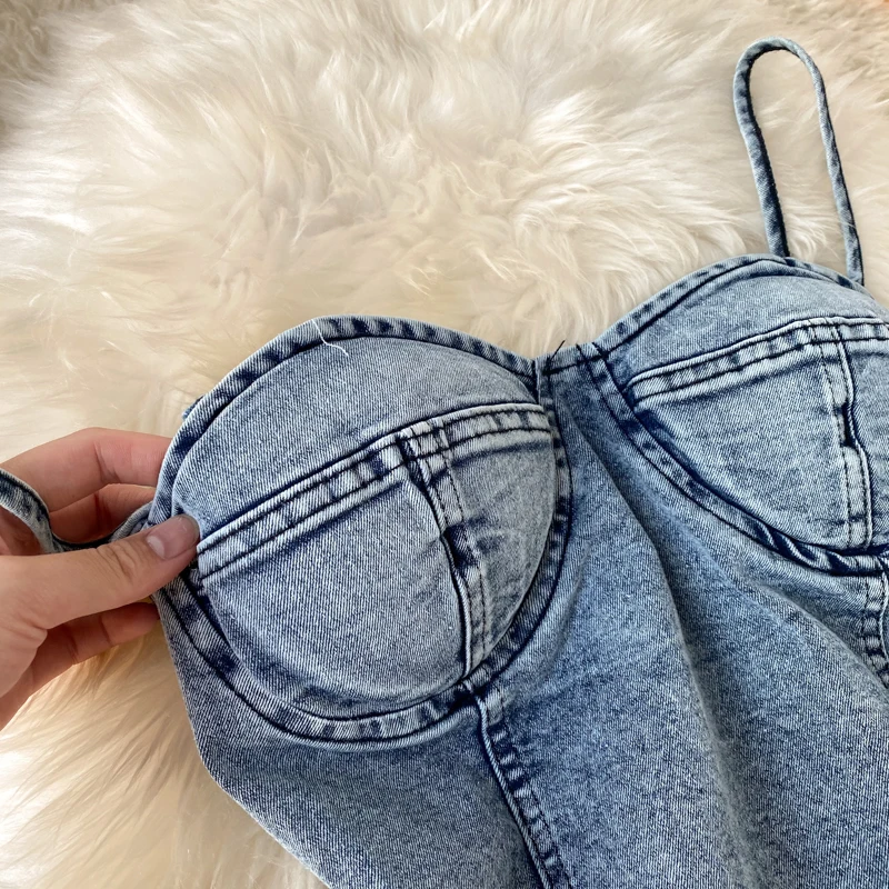 Женское платье из джинсовой ткани ZQLZ повседневное винтажное пляжное мини без