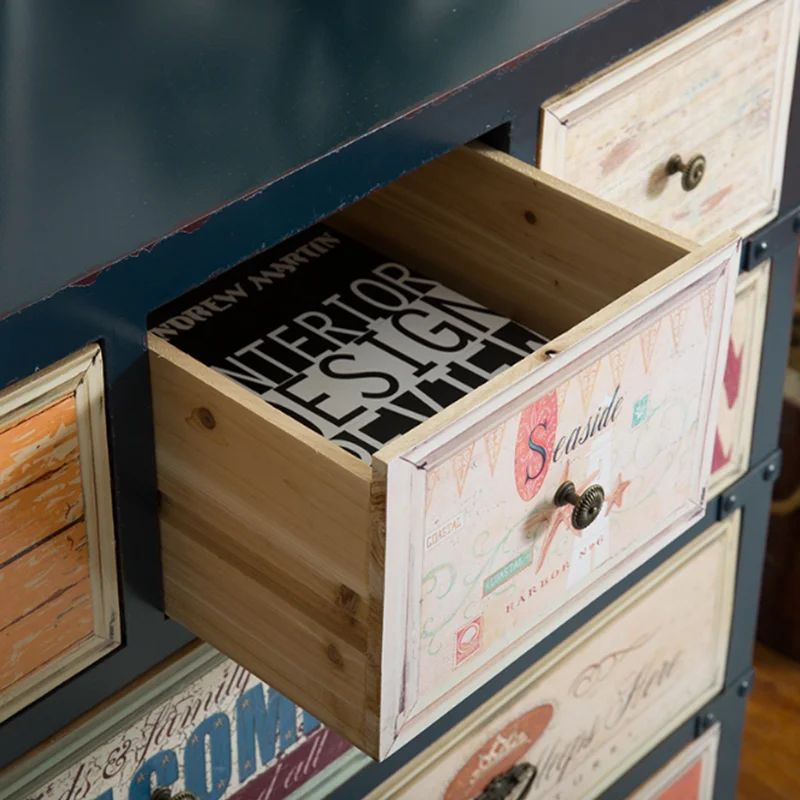 Американский Ретро Ностальгический персональный креативный шкафчик шкафы для