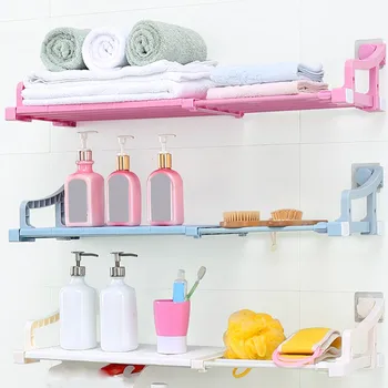 

Scalable Shelf Space Shower Basket Corner Shelves Shampoo Holder Kitchen Storage Rack Bathroom Accessories Random Color