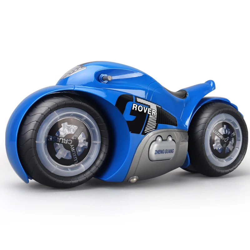AZMA 2,4G rc игрушечный автомобиль 1:12 RC мотоцикл дрейф игрушки Электрический мотор игрушка музыка и светодиодный светильник электрические игрушки детские крутые подарки - Цвет: Синий