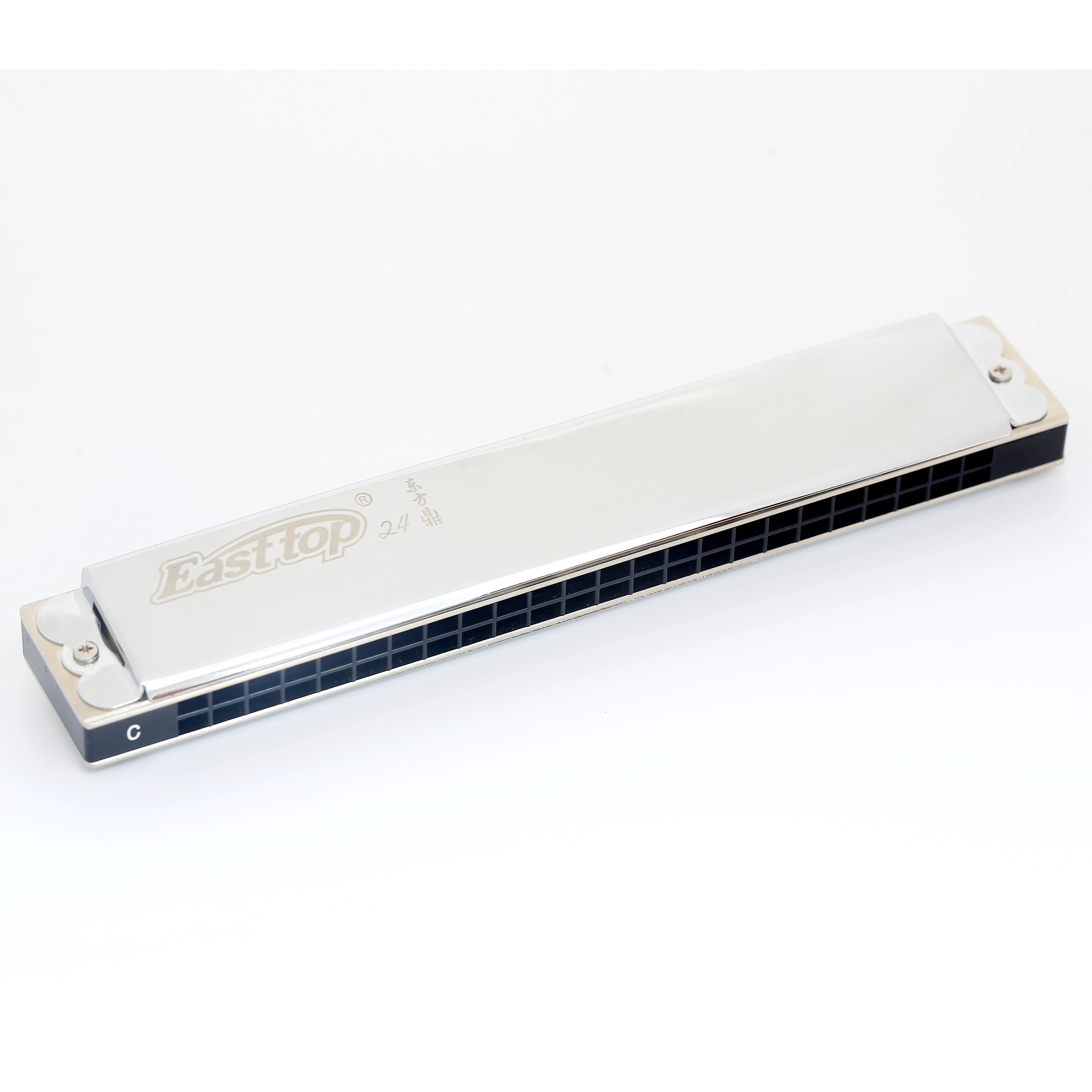 Easttop Polyphonic Harmonica T2406 Thickened Playing Professional Reed 24 Hole Polyphonic C Tune