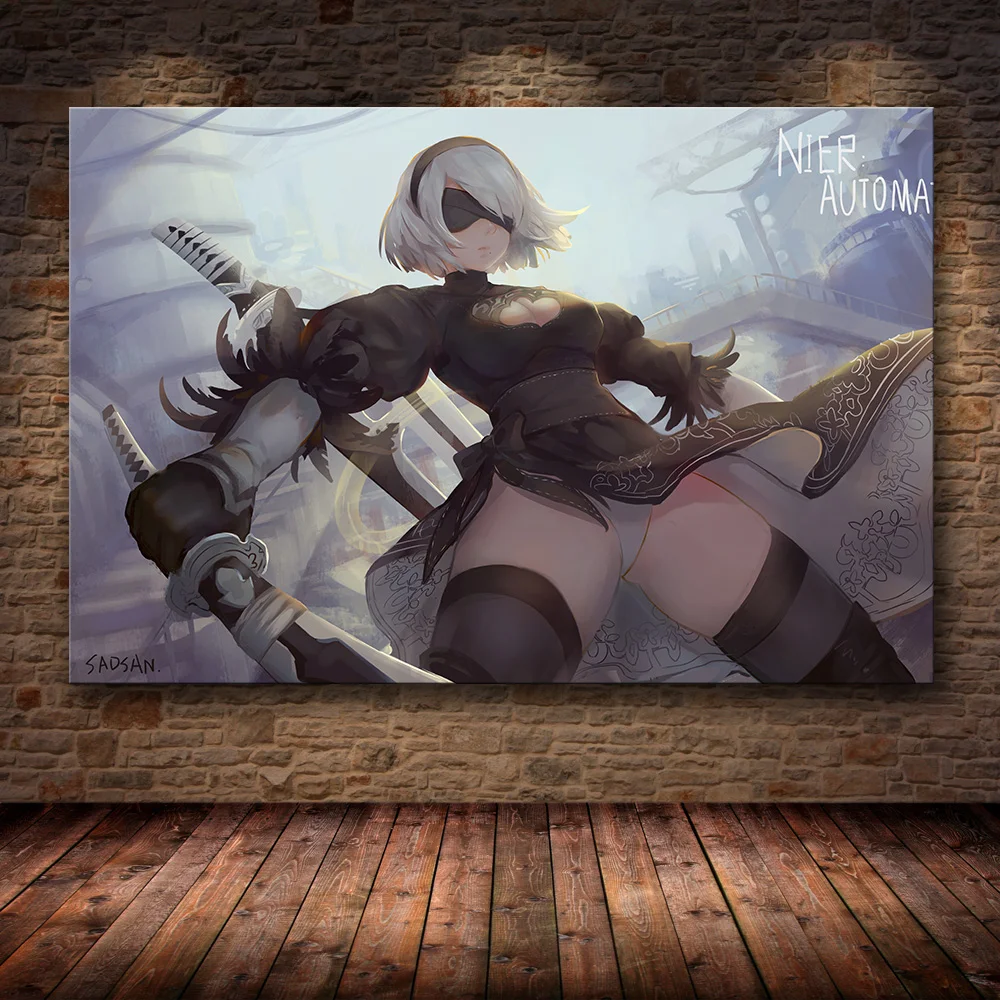 22 Картина для украшения плаката без рамы NieR: Automata на HD холсте, Картина на холсте, художественная настенная живопись, картины на холсте - Цвет: 22