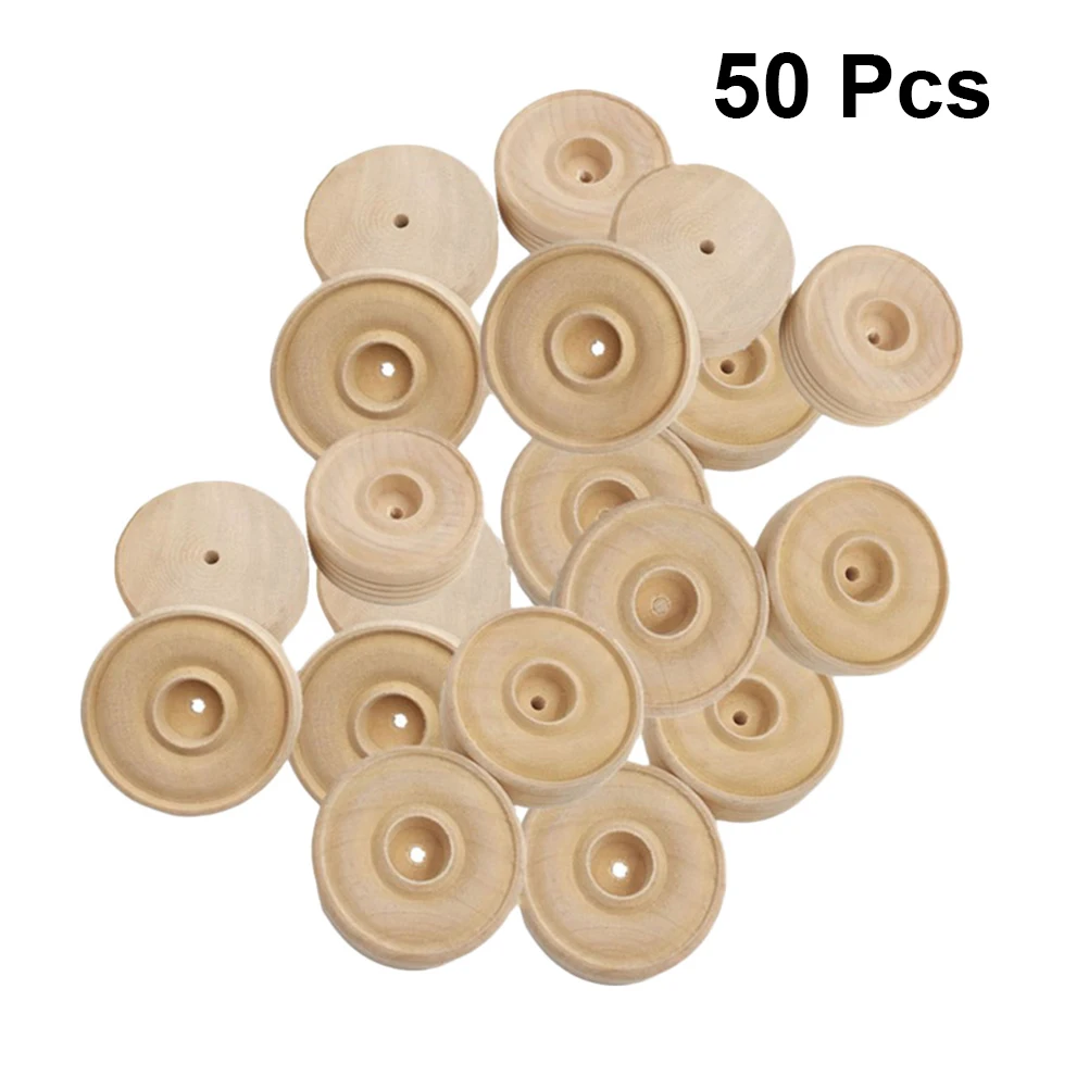50 шт. деревянные диски интересные Портативный Ремесла поставок ручной работы