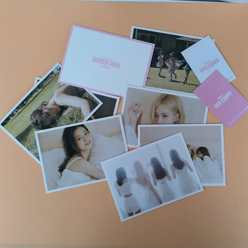 KPOP BlackPink KILL THIS LOVE фотооткрытка открытка ЛОМО открытка Дженни джисоо Лиза Роза Лето Гавайи коллекция