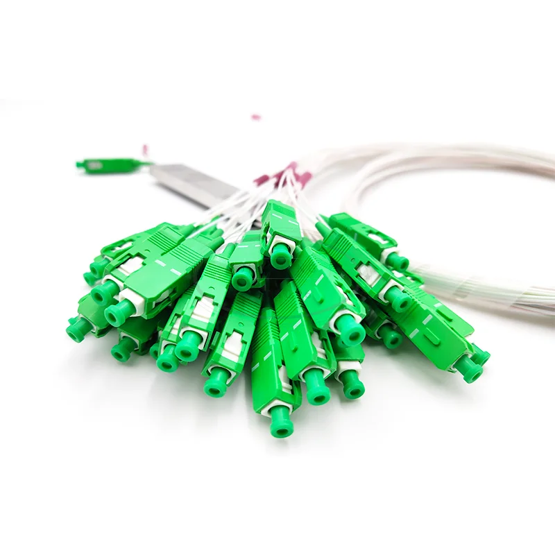 Бесблочный Тип Мини стальная трубка оптический PLC сплиттер 1x32 волоконно-оптический разветвитель PLC с SC/APC разъем