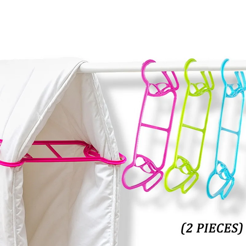 2 шт. сушильный зажим для одеяла одеяло сушка вентиляция поддержка Вешалка