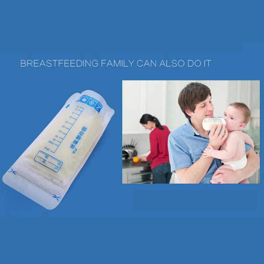 30 шт 250 мл детское прозрачное хранение грудного молока мешок кормления морозильная бирка для контейнера