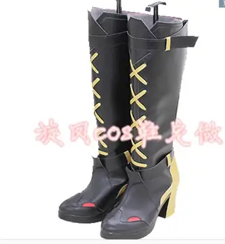 

Game OW Ashe Cosplay Shoes Boots Costume Women Ashe Boots Shoes Props