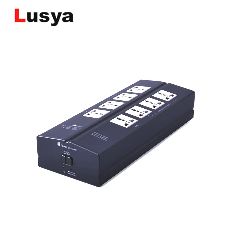 

AC110-240V Power Supply plug Lightning Protection Filter Power Purifier Socket Extension Socket For HiFi Audio Amp T0958