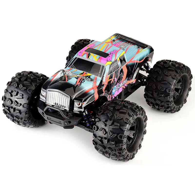 US $248.55 Eachine Eat02 18 4wd 24g Remote Control Rc Car Brushless Big Foot High Speed 90kmH Drift Vehicle Models Truck Metal Chassis