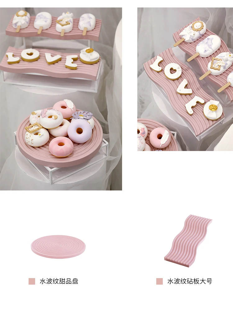 Suporte infantil de bolo para festa, princesa, rosa, conjuntos de  sobremesa, talheres, cupcakes, pratos, bandeja, comida, decoração de festa  para crianças, bandeja de doces