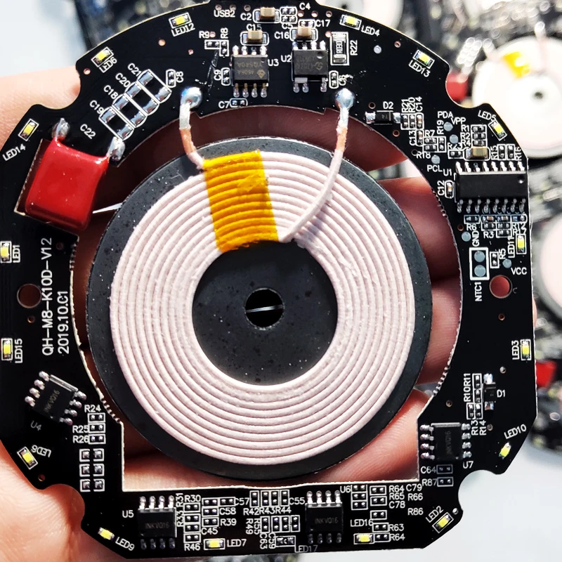 Qi беспроводной 10 Вт PCBA 7 5 DIY печатная плата катушка модуль передатчик зарядное