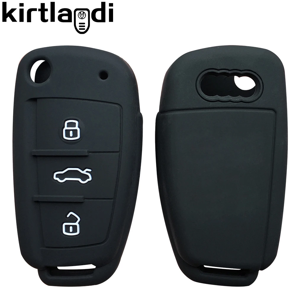 TPU Remote Car Key Case Cover Fob Shell For Audi A1 A4 A6 A3 S1 S3 RS6 TT  Q3 Q7