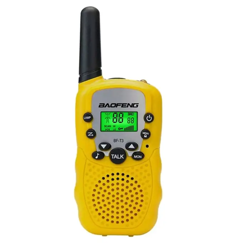 2 шт. Baofeng BF-T3 UHF462-467MHz 8-канальный сетевой видеорегистратор Портативный двухсторонняя 10 мелодий звонка радио приемопередатчик для детей радио Kid иди и болтай Walkie Talkie