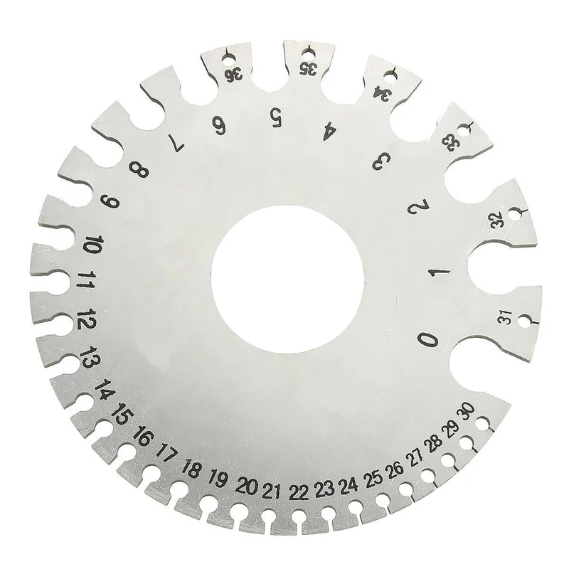 Metal Round SWG Wire Thickness Measurer Tester Ruler Diameter New Measuring Gauging Lathe Tool1