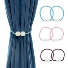 Перламутровые магнитные занавес Tieback оконный ремень пряжка Держатель Зажимы подвесной шар для занавесок ремни украшения дома аксессуары