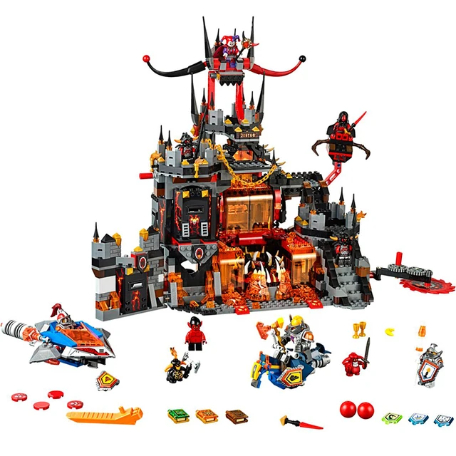  US $35.92  14019 Building Blocks Jestro's Volcano Lair Model Bricks Toys Compatible Legoed 70323 Bela 10521