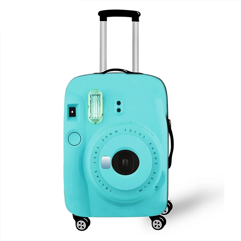 03 Luggage cover 3D камера багаж крышка утолщенная эластичность багажные защитные чехлы костюм Чехол подходит для 18-32 дюймов дорожные аксессуары - Цвет: 03 Luggage cover