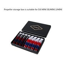 

Small Portable Plastic Case Fit For DJI MINI SE/MINI 2/MINI Propeller Storage Box Protection Case Drone Accessories Black