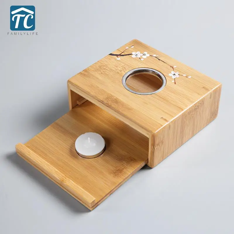 Бамбуковый нагреватель для чая подсвечник термостат в японском - Цена: 1 349,68 - 1 589,63 руб.