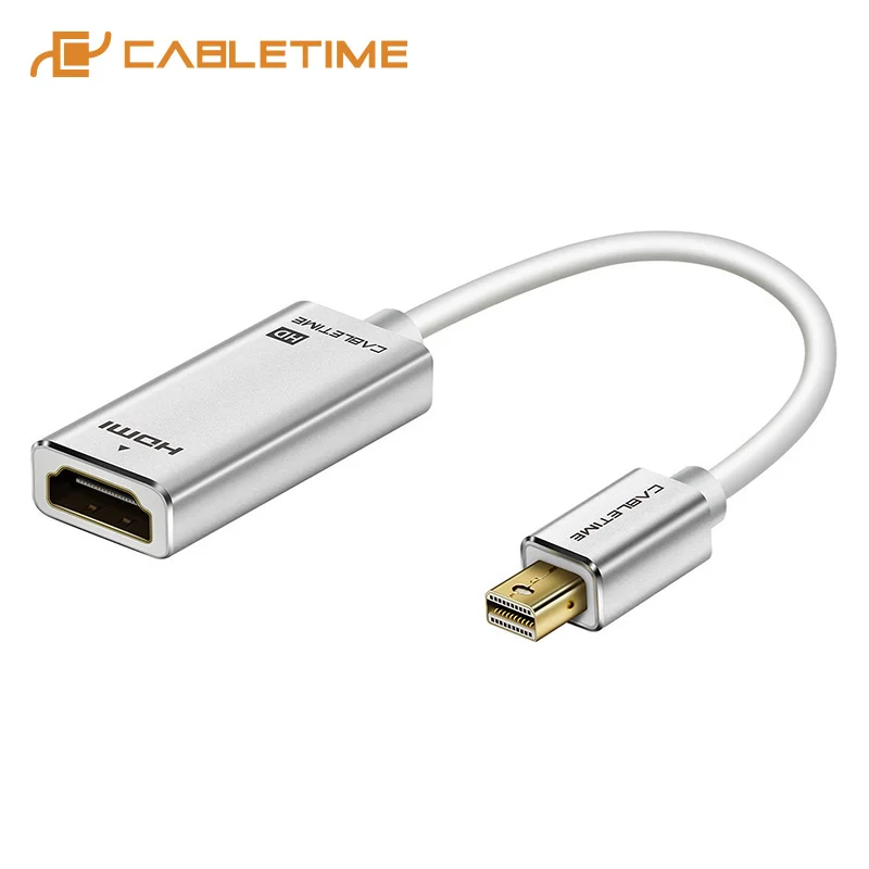 Cabletime Новый мини адаптер дисплея к HDMI M/F 1080P Thunderbolt DP конвертер для MacBook Pro Air iMac