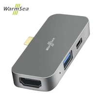 USB C концентратор для iPad Pro type C аудио адаптер мобильный Pro концентратор с USB-C PD Зарядка 4K HDMI USB 3,0 3,5 мм для samsung S10 S9