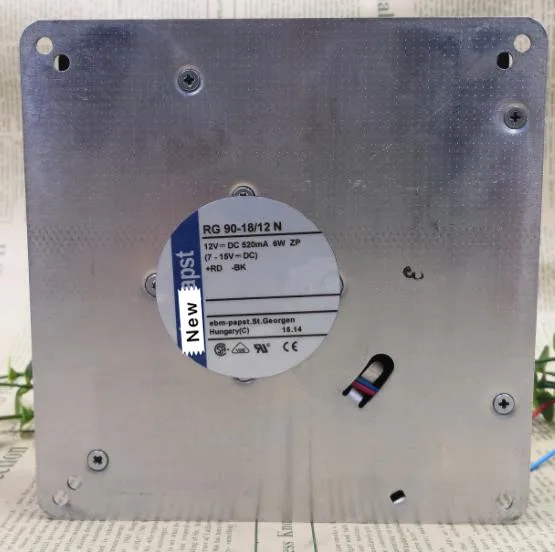 

For ebm papst RG90-1812N RG90-18/12N DC 12V 0.554A 6.6W 135X135X38mm Server Cooling Fan