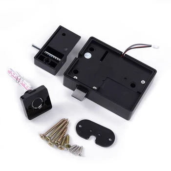 

Smart LED Fingerprint Cabinet Lock Mini Electric Anti-Theft Door Locker Accs