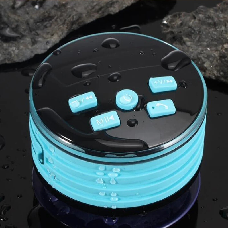 Ванная комната Водонепроницаемый IPX7 Bluetooth динамик портативный FM сабвуфер с дыхательный светильник на присоске беспроводной динамик