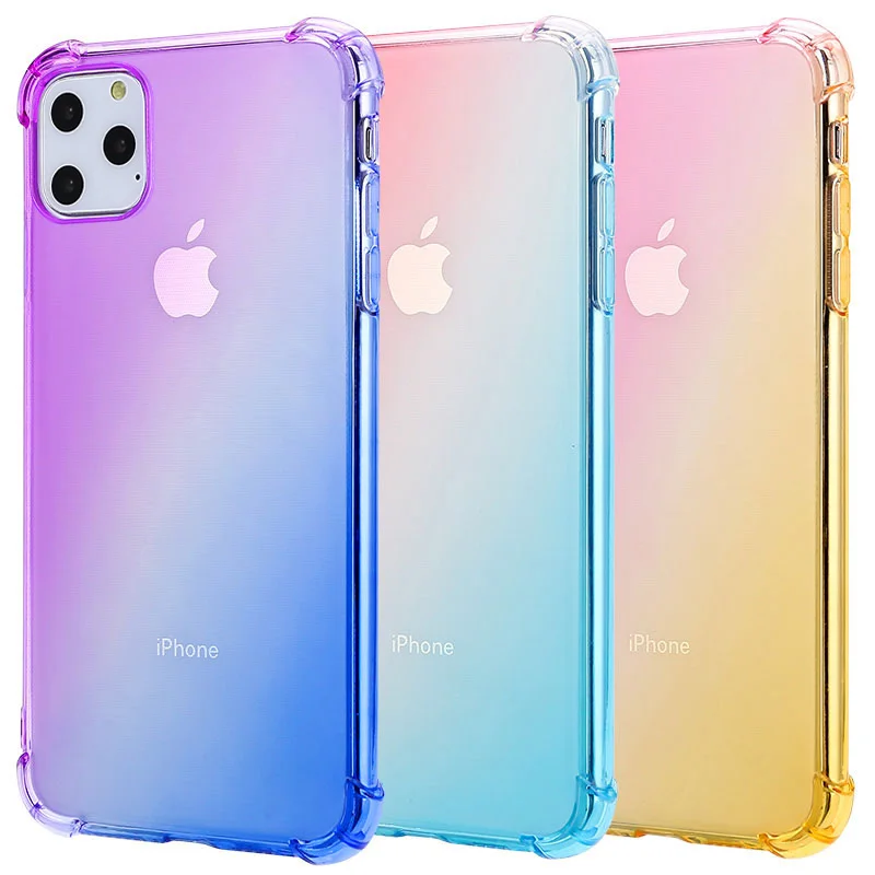 Чехол для iPhone 11 Pro Ультратонкий чехол мягкий силиконовый градиентный телефона Apple