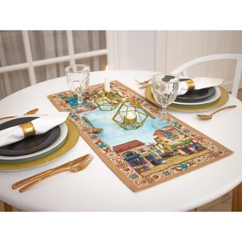 

Track on the table "Ethel" Italy 30x70 cm, 100% cotton, twill 190 g / m2 4026202