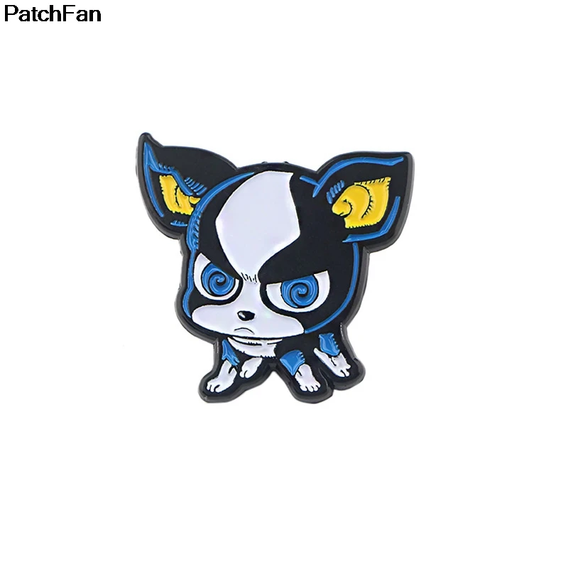 1 Patchfan cut собака цинк галстук мультфильм забавные булавки рюкзак одежда броши для мужчин и женщин шляпа Декоративные значки медали A2403 - Цвет: 1