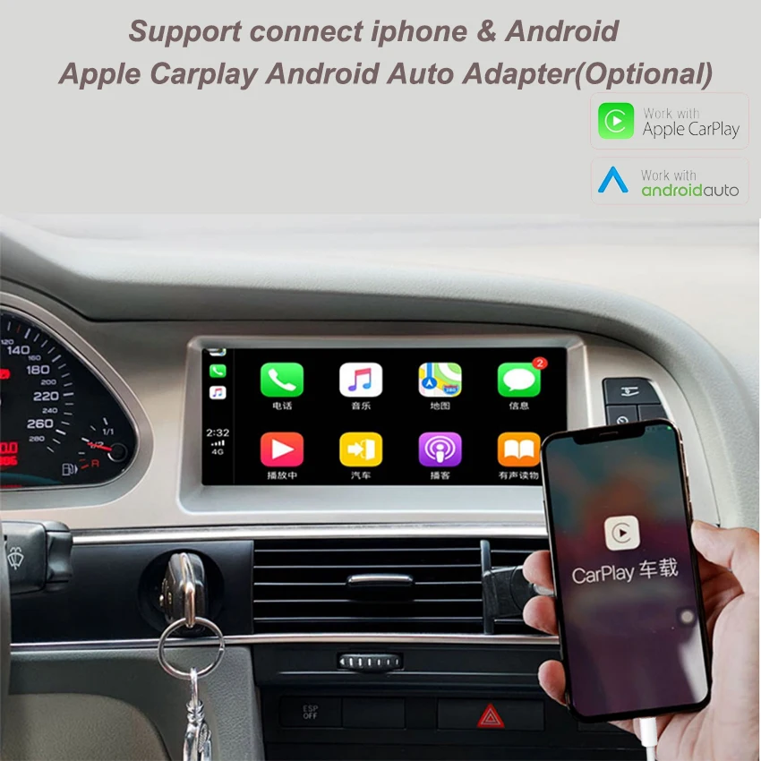 For Audi A6 A6L C6 4F 2005~2011 Car Android Multimedia Player Autoradio Radio Stereo GPS Navigation Carplay Video player