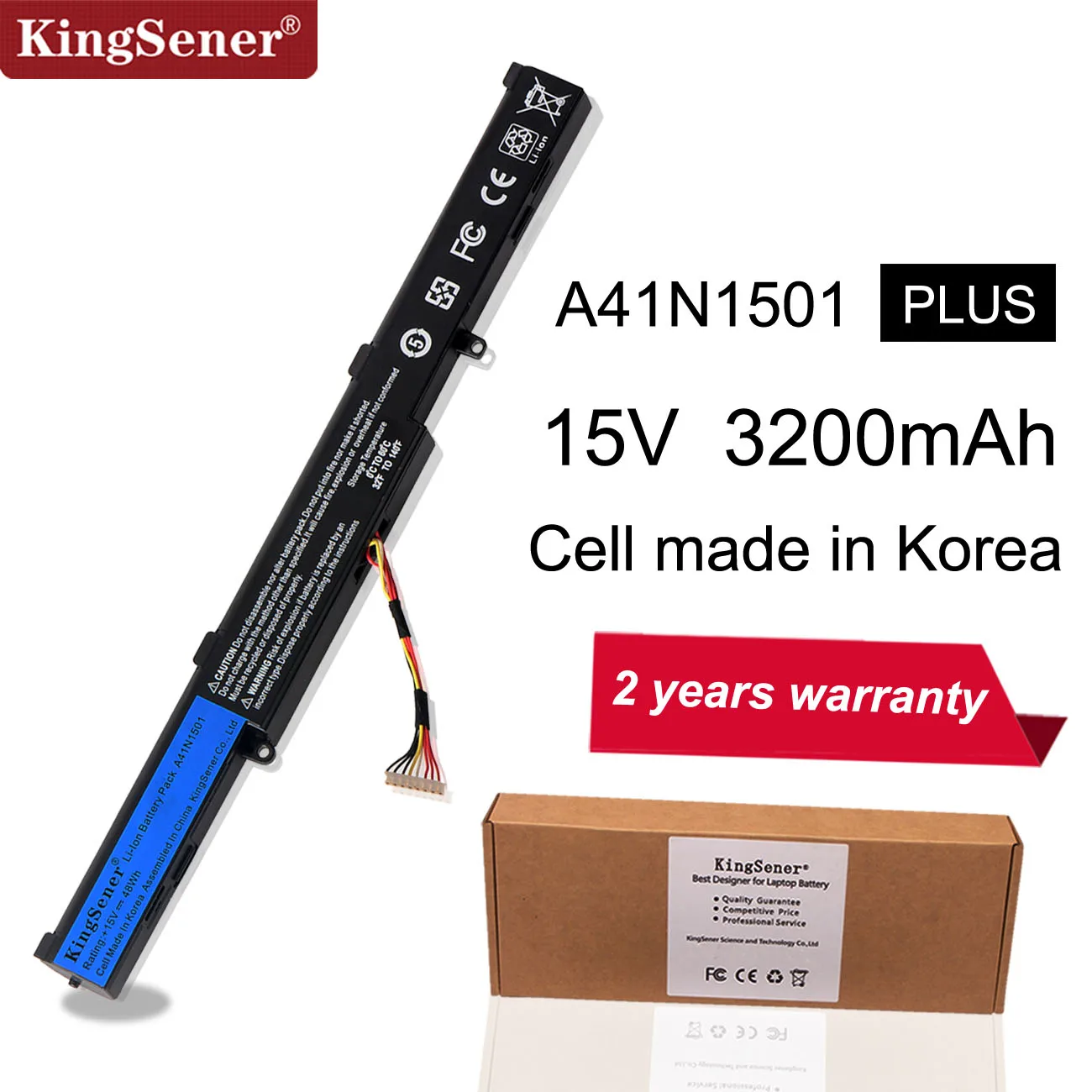 Cena KingSener Korea Cell A41N1501 bateria do asus GL752JW GL752 GL752VL GL752VW N552 N552V N552VW N752 N752V N752VW N752VX A41LK9H
