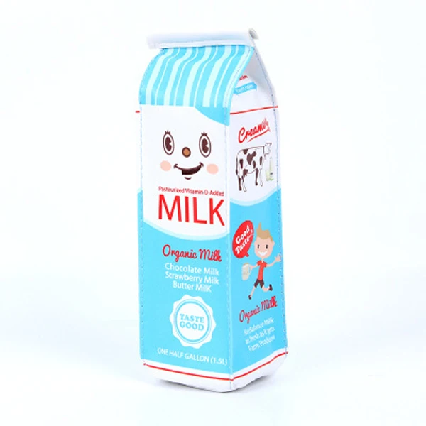 Blue smile Молочный чехол для карандашей estojo материал escolar estuche kalemlik estuches Единорог kalemlik чехол для карандашей trousse scolaire stylo cat - Цвет: Blue smile