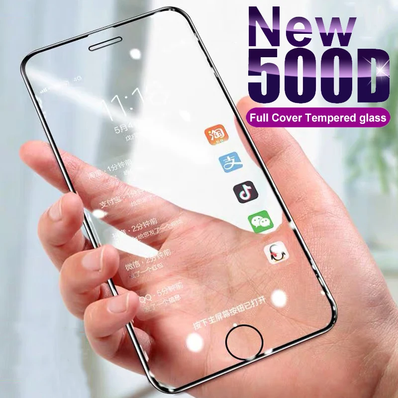 Закаленное стекло для iPhone SE 2020 6 6S 7 8 Plus 12 mini 11 Pro XS Max X XR | Мобильные телефоны и