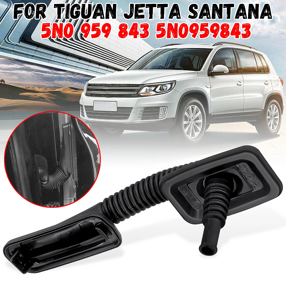 

Car Door Side Plate Threading Sheath Door Harness Sheath 5N0 959 843 5N0959843 For Tiguan For Jetta Santana