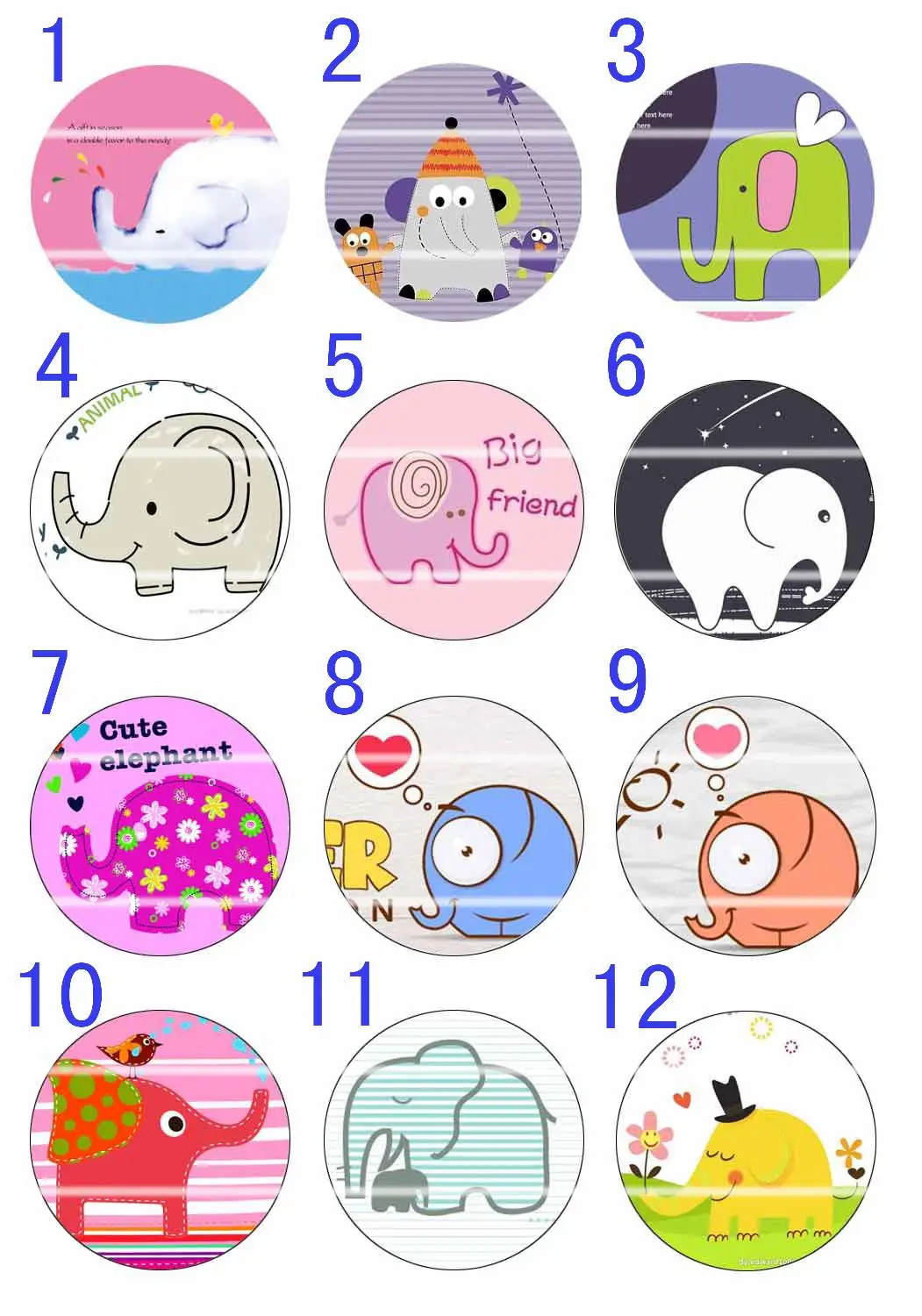 Круглые стеклянные кабошоны ручной работы с красочными изображениями размером 10