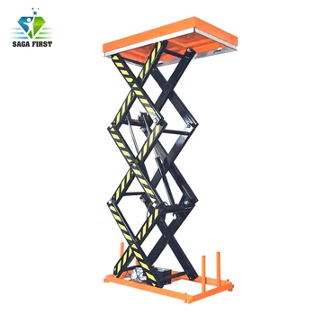 

U shape fixed low electric aerial lifting elevator