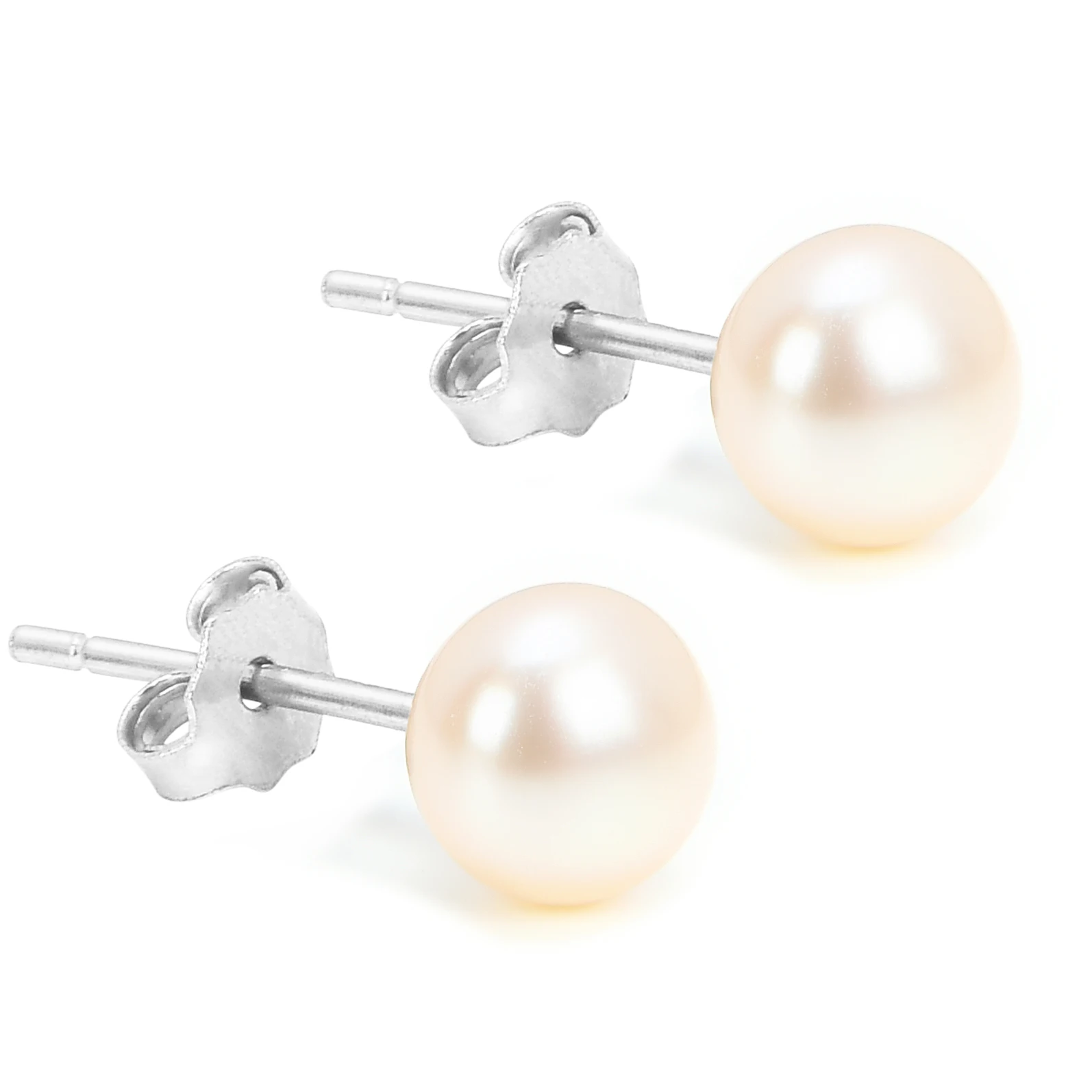 Natural Pearl Earring 925 Sterling Silver Freshwater Pearl Stud Earring Fashion Earrings for Women or Girl Idea Gift 