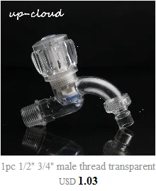 1 шт. 1/" 3/4" мужской резьба прозрачный кран для раковины садовый оросительный соединитель стиральная машина кухонный водяной клапан