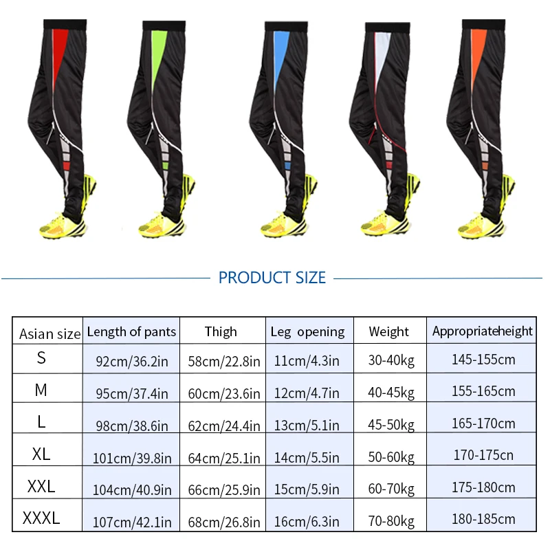 Мужские футбольные тренировочные спортивные брюки для занятий на улице, бега, фитнеса, Полиэстеровые брюки с карманом на молнии, штаны для бега
