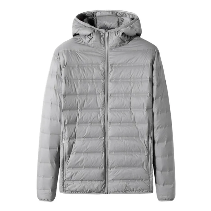 New Autumn Winter Men Duck Down Jacket Ultra Light Thin Plus Size 6XL 7XL 8XL Spring Jackets Men Stand Collar Outerwear Coat