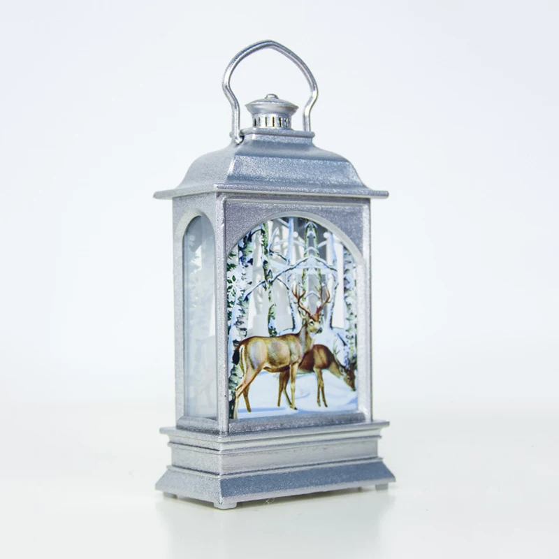 

Christmas Hanging Lamp Santa Claus Deer Snowman Light Home Garden Decoration _WK
