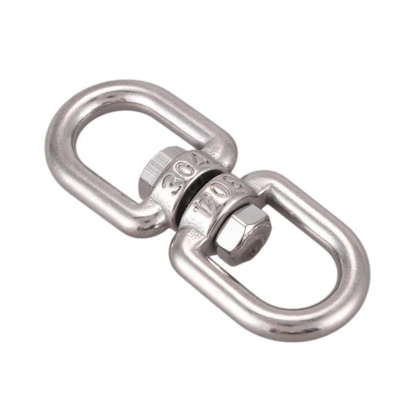 ABKT-Marine Mooring Stainless Steel 6mm 15/64" Eye to Eye Swivel Ring