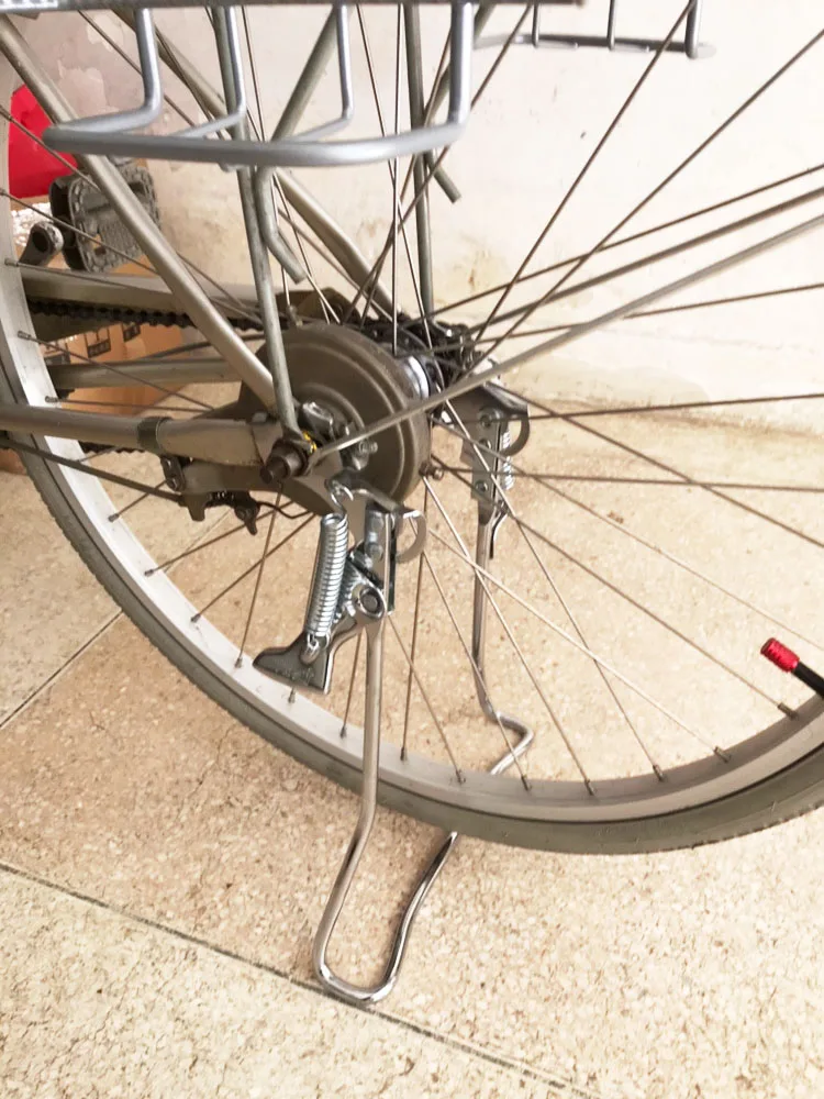 20 22 24 26 дюймов Двойная ножка MTB велосипедный велосипед подножка парковочная Стойка горный велосипед черная Опора боковая ножная стойка