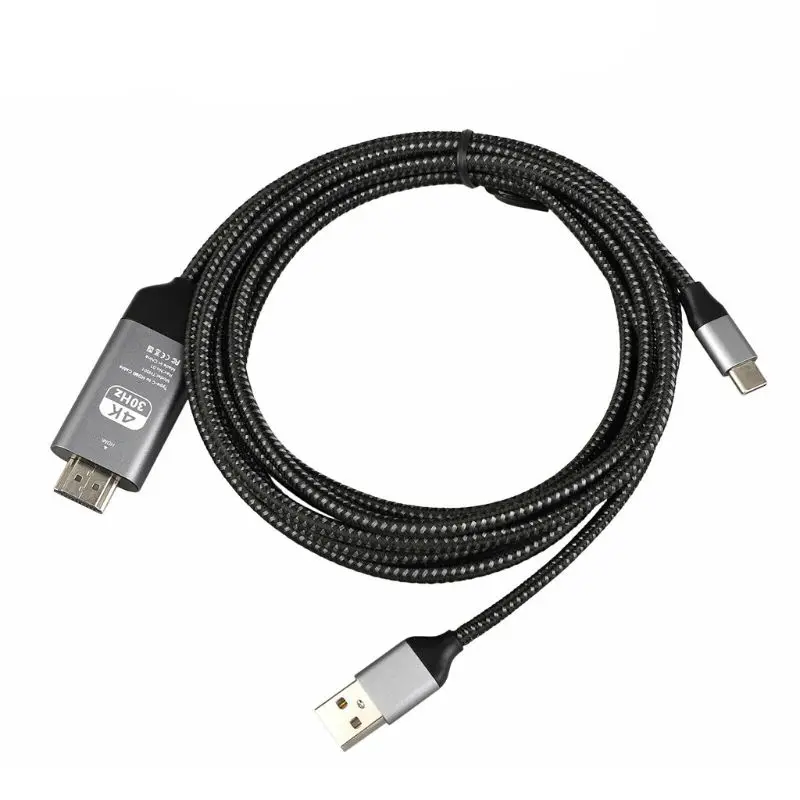 Тип-c USB-C HDMI видео кабель для зарядки с адаптером конвертер для iPhone samsung Galaxy Huawei Xiaomi HTC смартфонов